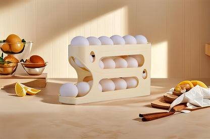 3-Tier Gravity Rolling Egg Dispenser (18-24 Eggs)