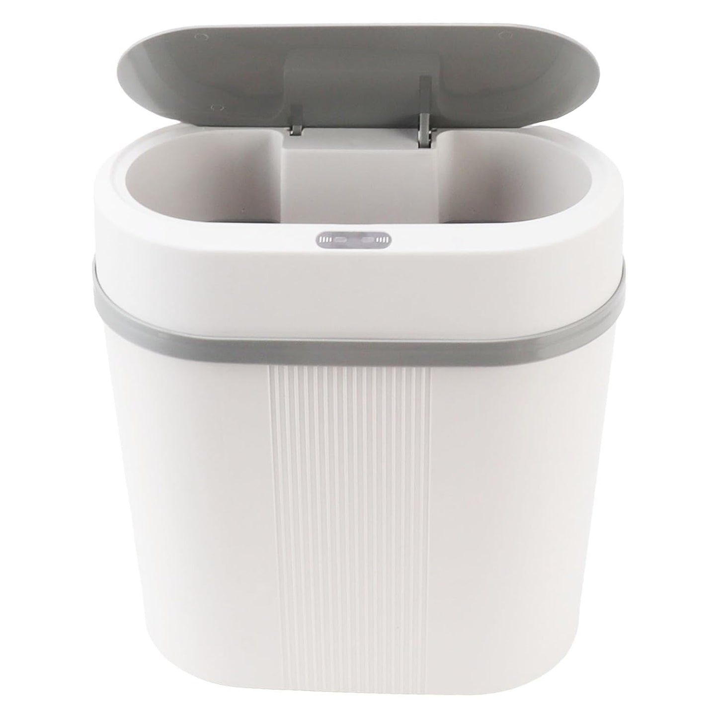 House of Quirk Plastic Smart Automatic Motion Sensor Rectangular Trash Can Oval 12 Litre For Bathroom, Bedroom, Kitchen, Office - White